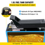 VEVOR Air Hydraulic Pump 10000 PSI Air Over Hydraulic Pump 1/2 Gal Reservoir Air Treadle Foot Actuated Hydraulic Pump 3/8