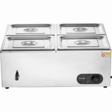 VEVOR Commercial Electric Food Warmer Countertop Buffet 4*12 Qt Pan Bain Marie - Extra Image