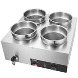 VEVOR Commercial Soup Warmer Soup Station with 4*7.4Qt Pot Soup Kettle Warmer - Extra Image