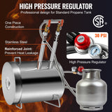 VEVOR 12KG Propane Smelting Furnace Kit Melting Furnace Double Burners 2700℉ - Rear View