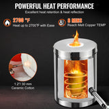 VEVOR 6KG Propane Melting Furnace Kit Melting Furnace Stainless Steel 2700℉ - Side View