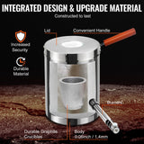 VEVOR 6KG Propane Melting Furnace Kit Melting Furnace Stainless Steel 2700℉ - 45-Degree Angle