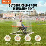 VEVOR Sports Tent Instant Tent Shelter Weather Proof 1 Person Clear Bubble Tent - Front View