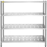 VEVOR Garage Shelf Heavy Duty Shelving 4-Tier 150x45x155cm Stainless Steel - Extra Image