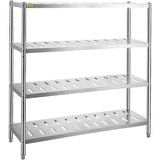 VEVOR Garage Shelf Heavy Duty Shelving 4-Tier 150x45x155cm Stainless Steel - Extra Image