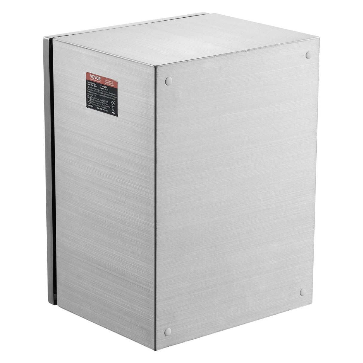 VEVOR Steel Electrical Box, 40x30x15 cm, 304 Stainless Steel Electrical Enclosure Box, Wall-Mounted Outdoor Electrical Electronic Equipment Enclosure with Mounting Plate Hinges Lock, IP66 Waterproof