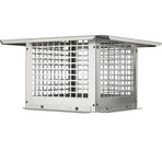 Chimney Cap 304.8 x 304.8mm, 304 Stainless Steel Fireplace Chimney Cover, Not Easily Toppled & Practical Accessories & Easy Installation, Fits Mesh Flue Covers Outside Clay Flue Shingles, Silver