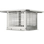 Chimney Cap 304.8 x 304.8mm, 304 Stainless Steel Fireplace Chimney Cover, Not Easily Toppled & Practical Accessories & Easy Installation, Fits Mesh Flue Covers Outside Clay Flue Shingles, Silver