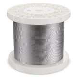 VEVOR T316 Stainless Steel Cable 3.18mm 7x7 Steel Wire Rope 182.3m Cable Railing