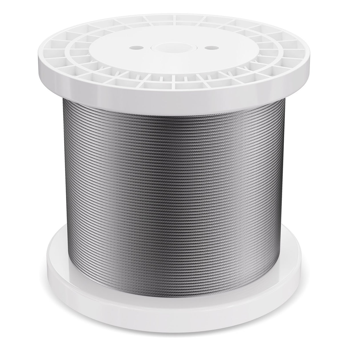 Wire Rope Kit, 3.18 mm 305 m 316 Stainless Steel Cable with Cutter and Gloves, 7.1KN Breaking Strength, 7x7 Strands Construction Marine Aircraft Grade for Handrail Stair Decking Fence Outdoors