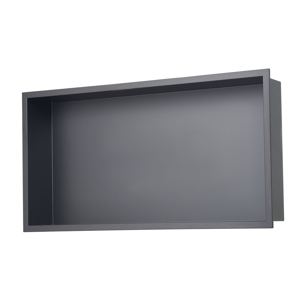 VEVOR Shower Niche, 33.0 x 63.5 x 10.2 cm Recessed Wall Niche, Heavy-duty Stainless Steel Modern Soap & Shampoo Storage Organizer, Sealed Waterproof, Durable & Easy to Install, Black for Bathroom