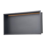 VEVOR Shower Niche 33.0x63.5x10.2 cm Recessed Shelf W/ LED Strip Stainless Steel - Extra Image