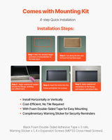 VEVOR Shower Niche 33.0 x 63.5 x 10.2 cm Frameless Recessed Shelf Stainless Steel - 45-Degree Angle