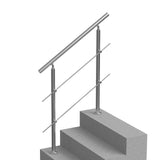VEVOR 39.4in Handrails for Outdoor Steps 2 Crossbars Staircase for Porch Deck - Extra Image