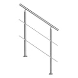 VEVOR 39.4in Handrails for Outdoor Steps 2 Crossbars Staircase for Porch Deck - Extra Image