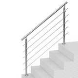 VEVOR 59in Handrails for Outdoor Steps 5 Crossbars Staircase for Porch Deck - Extra Image