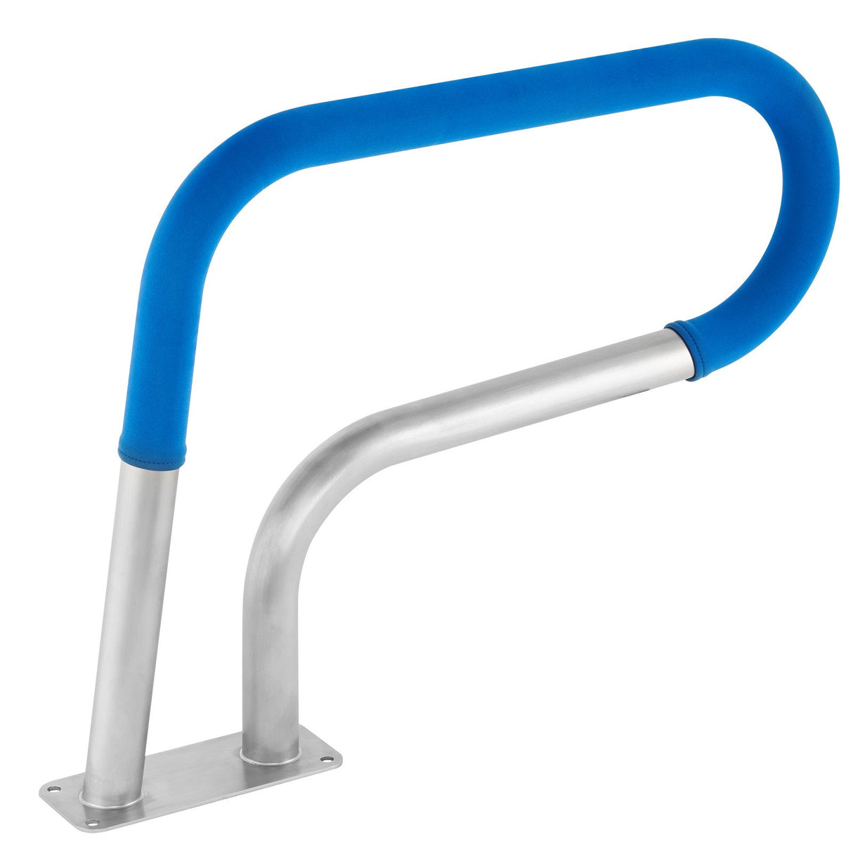 VEVOR Pool Rail 30x22 Pool Railing 304 Stainless Steel 250LBS Load Capacity Silver Rustproof Pool Handrail Humanized Swimming Pool Handrail with Blue