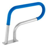 VEVOR Pool Rail 30x22 Pool Railing 304 Stainless Steel 250LBS Load Capacity Silver Rustproof Pool Handrail Humanized Swimming Pool Handrail with Blue