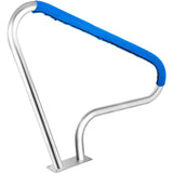 VEVOR Pool Rail 48x36 Pool Railing 304 Stainless Steel 250LBS Load Capacity Silver Rustproof Pool Handrail Humanized Swimming Pool Handrail with Blue Grip Cover & M8 Drill Bit & Self-Taping Screws - Extra Image