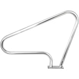 VEVOR Pool Rail 48x36 Pool Railing 304 Stainless Steel 250LBS Load Capacity Silver Rustproof Pool Ha