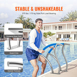 VEVOR Pool Handrail 2 PCS 30x30in Stainless Steel with Base Plate for Spas - Side View