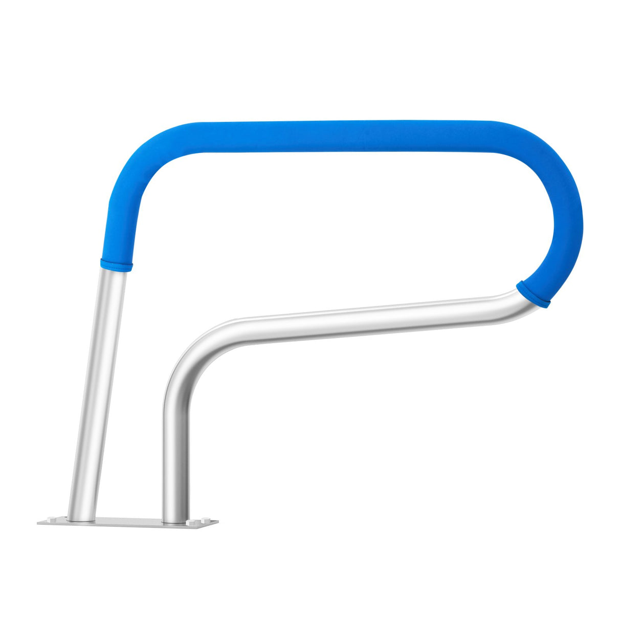 VEVOR Pool Handrail, 32 x 23 inch Pool Railing, Stainless Steel with Base Plate for Indoor/Outdoor Pools,Swimming Pool Safety Railing for Decks,Rust-Proof Grab Bar w/ Grip Cover&Accessories for Spas