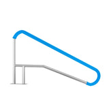 VEVOR Pool Handrail 55 x 32 inch Stainless Steel with Base Plate for Spas