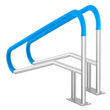 VEVOR Pool Handrail 2 PCS 55 x 32 inch Stainless Steel with Base Plate for Spas