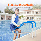 VEVOR Pool Handrail 46 x 37 inch Stainless Steel (Pre-built) for Indoor/Outdoor - Side View