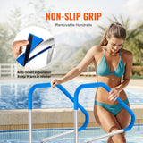VEVOR Pool Handrail 46 x 37 inch Stainless Steel (Pre-built) for Indoor/Outdoor - Top-Down View