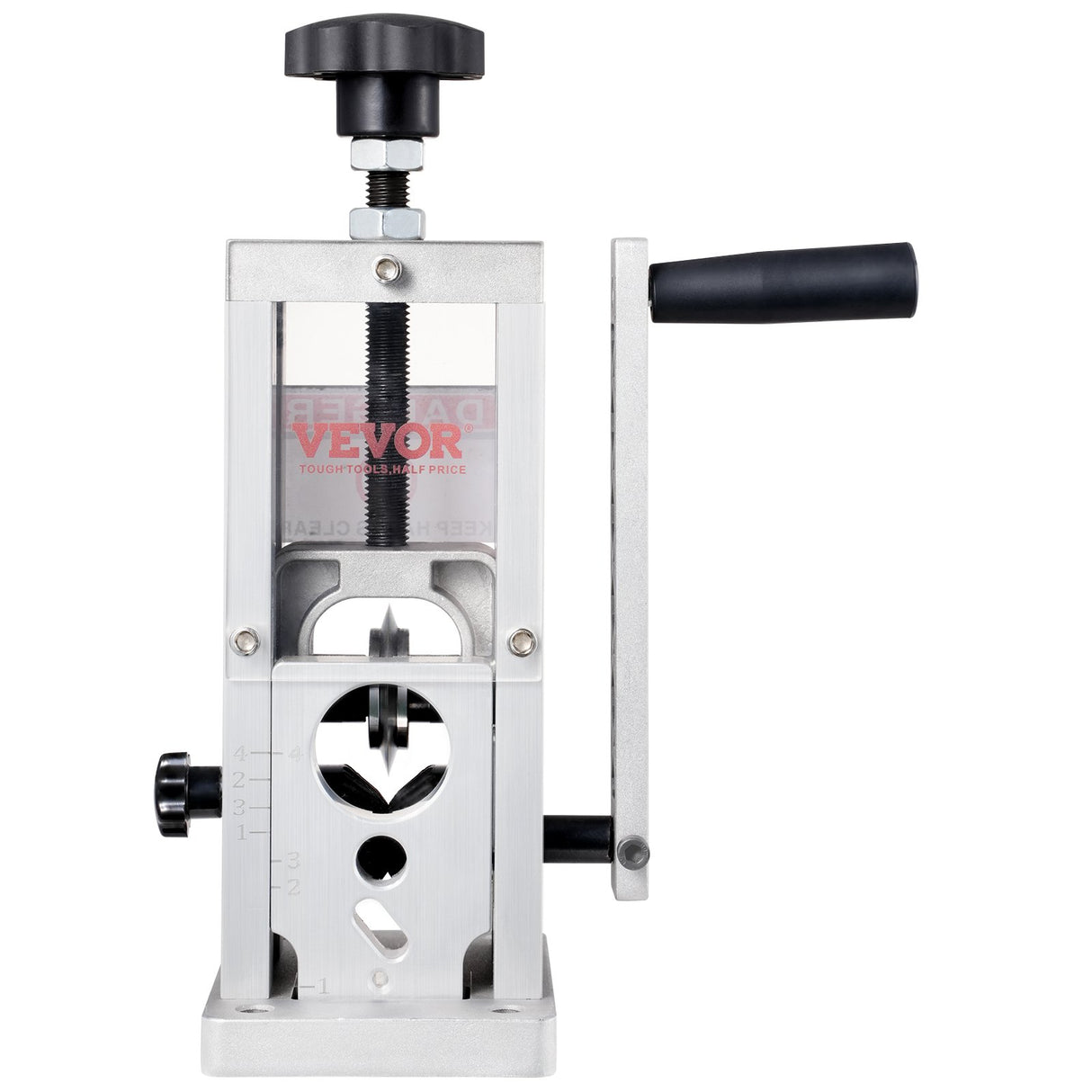 VEVOR Manual Wire Stripping Machine, 0.06''-1.5'' Copper Stripper with Hand Crank or Drill Powered, Visible Stripping Depth Reference, Portable