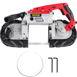 VEVOR Variable-Speed 127mm Deep Cut Portable Band Saw 220V 10Amp Motor Handheld