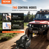 VEVOR 2-in-1 Electric Hoist Winch, 500 kg Lifting Capacity, 1500W Portable Power Winch Crane, 7 m Lifting Height, 4 m/min with Wireless Remote Control, for Garage, Warehouse, Factory Lifting Towing - Front View