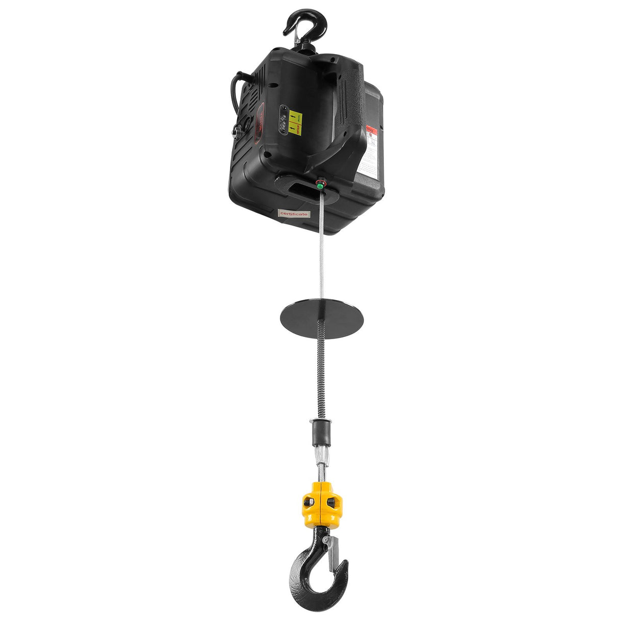 VEVOR 2-in-1 Electric Hoist Winch, 500 kg Lifting Capacity, 1500W Portable Power Winch Crane, 7 m Lifting Height, 4 m/min with Wireless Remote Control, for Garage, Warehouse, Factory Lifting Towing