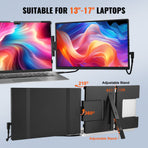 Laptop Screen Extender 14in HD 1080P Portable Monitor for 13"-17" Laptop