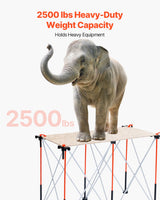 VEVOR Portable Folding Workstand 1267 x 665 mm Collapsible Work Stand 1135 kg - Front View