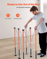 VEVOR Portable Folding Workstand 1267 x 665 mm Collapsible Work Stand 1135 kg - Side View