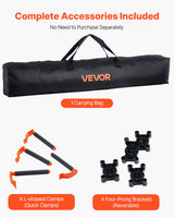 VEVOR Portable Folding Workstand 1267 x 665 mm Collapsible Work Stand 1135 kg - Rear View