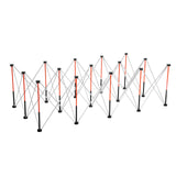 VEVOR Portable Folding Workstand 2455 x 1260 mm Collapsible Work Stand 2724 kg