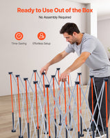 VEVOR Portable Folding Workstand 2455 x 1260 mm Collapsible Work Stand 2724 kg