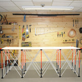 VEVOR Portable Folding Workstand 2455 x 1260 mm Collapsible Work Stand 2724 kg - Close-Up Angle