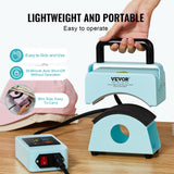 VEVOR Hat Press Machine Mini Hat Heat Press for Caps 5.9x3.15 inch Plate Green - 45-Degree Angle
