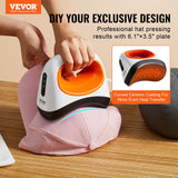 VEVOR Hat Press Machine Mini Hat Heat Press for Caps 6.1 x 3.5 inch Plate White - Front View