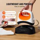 VEVOR Hat Press Machine Mini Hat Heat Press for Caps 6.1 x 3.5 inch Plate White - 45-Degree Angle
