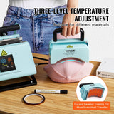 VEVOR 2 in 1 Tumbler and Hat Heat Press Machine Heat Machine for Caps Hats Mugs - Side View