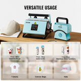 VEVOR 2 in 1 Tumbler and Hat Heat Press Machine Heat Machine for Caps Hats Mugs - Rear View