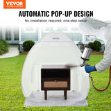 VEVOR Spray Paint Shelter Portable Spray Paint Tent Booth 3.3 x 2.9 x 3.3ft Pop Up - Front View