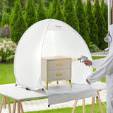 VEVOR Spray Paint Shelter Portable Spray Paint Tent Booth 3.3 x 2.9 x 3.3ft Pop Up - Low Angle