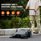 VEVOR Walk-behind Hand Push Floor Sweeper 25.6