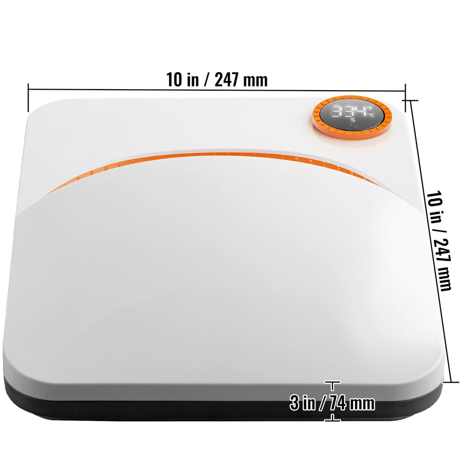 Heat Press 9 x 9 in Portable Easy Press Sublimation Transfer DIY T-shirt